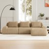 KWPZQEB Modular Sectional Sofa, Flannelette 2/3-Seater Couch with Deep Seat & Pillows, Cloud Comfy Sofa, Boneless Couch for Living Room, Apartment - 2 of 4
