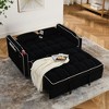 55.51'' Convertible Sofa Bed with USB, Ashtray, Phone Stand - 3 Sizes - 3 of 4