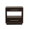 Soscooter Smoked Peppercorn 2-drawer Nightstand - 2 of 4