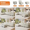 140" Sectional Sofa with Storage, U Shaped Convertible Sofa w/ Ottomans, 7-Seat Modern Convertible L Shaped Couch for Living Room - 4 of 4