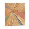 Teak Wood Starburst Handmade Radial Wall Decor Brown - Olivia & May - image 2 of 4