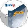 Stride QuickFit D-Ring View Binder 1" Capacity 8 1/2 x 11 White 87010 - 4 of 4