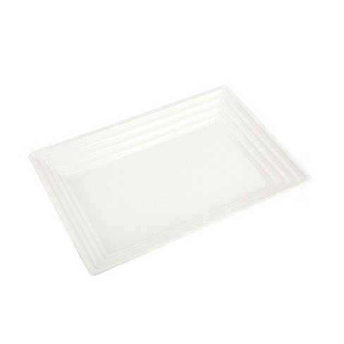 Plastic Tray - Black Rectangular Serving Tray  Plastic serving trays,  Black serving trays, Plastic trays