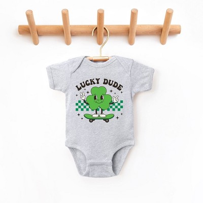 The Juniper Shop Lucky Dude Skateboard Baby Bodysuit