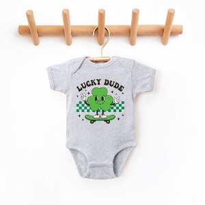 The Juniper Shop Lucky Dude Skateboard Baby Bodysuit - 1 of 2