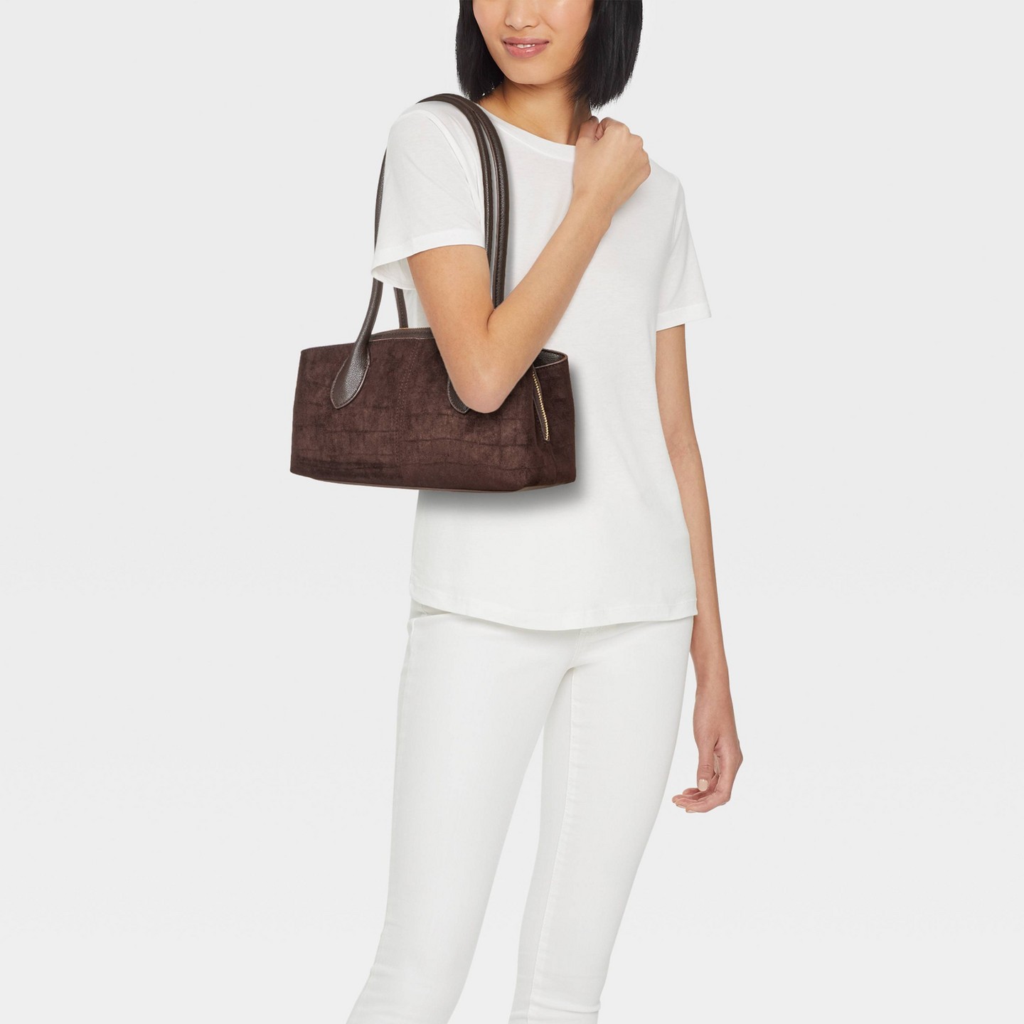Сумка A New Day Elongated Dome Satchel, цвет: Коричневый — фото 2