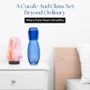 American Atelier Bedside Water Carafe with Tumbler, 2-Piece Set 40-Ounce Pitcher with Matching Drinking Glass - 4 of 4