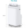 coucheta Efficient Cooling with Portable Air Conditioner, 12000 BTU Portable Air Conditioner Cools Rooms Up to 450 Sq. Ft, Quiet Operation - 3 of 4