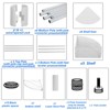 Dolonm 6-Tier Heavy Duty Corner Shelf, Adjustable  Metal Rack  Corner Storage Display Chrome Rack for Bathroom/Kitchen/Office - 4 of 4