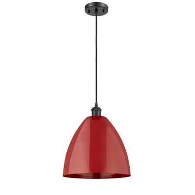 Plymouth Dome - 1 Light Cord Hung Mini Pendant In Industrial Style-14.75 Inches Tall and 12 Inches Wide
