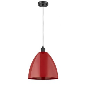 Plymouth Dome - 1 Light Cord Hung Mini Pendant In Industrial Style-14.75 Inches Tall and 12 Inches Wide - 1 of 1