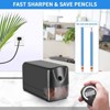 Aoibox Heavy Duty Electric Pencil Sharpener, Auto Stop for No.2/Colored Pencils, Sharp Point, Saves Pencils, Perfect for School, Home and Office Use - 4 of 4