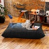 Jaxx Pillow Saxx 5.5-Foot Faux Fur - Luxuriously Soft Bean Bag Floor Pillow and Lounger, Mondo Black - 2 of 4