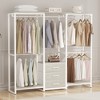 Besiost Clothing Rack with Fabric Drawers, Freestanding Closet Organizer - 2 of 4