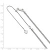 Black Bow Jewelry 2.5mm Sterling Silver Adjustable Spiga Chain Necklace - 2 of 4