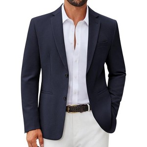 COOFANDY Men's Casual Blazer Slim Fit Two Buttons Sport Coat Lightweight Suit  Jacket NAVY 46 : Target