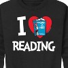 Boys' - Dr. Seuss - The Cat In The Hat Book Cover I Love Reading Graphic Long Sleeve Fleece Sweatshirt - 2 of 4