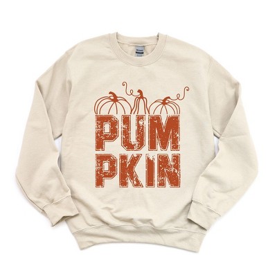 Simply Sage Market Women's Graphic Sweatshirt Pumpkin Distressed