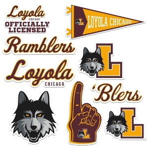 Loyola University Chicago 8ct Vinyl Large Deluxe Stickers Variety Pack - 1 of 4