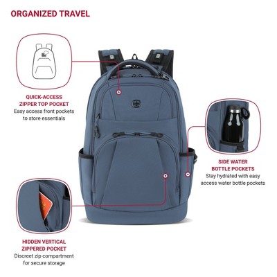 Рюкзаки SWISSGEAR Laptop 18.5" Backpack – Blue — фото 3