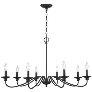 Millennium Lighting Delvona 8 - Light Chandelier in  Matte Black - 1 of 4