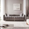 Modern 3-Seater Modular Sofa for Living Room, Upholstered Space-Saving Sofa, Couch with Metal Legs and Velvet Cover Pillows-Baofuwish - 3 of 4