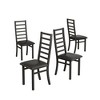 CAVINAS Metal Dining Chairs Set of 2/4,Armless Chairs for Dining Room with High Back and Upholstery Seat - 2 of 4