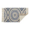 Design Imports Medallion Textured Fringe - French Blue - 2 X 3 Ft - 2 of 4