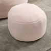 Bean Bag Chair Modern with Footrest for Living Room and Bedroom 37.5in Wide-3irtyhousy - 3 of 4