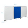 ECR4Kids Mobile Dry-Erase and Flannel Room Divider, 3-Panel, School Supplies - 2 of 4