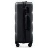 Gulches ABS Hard Shell Luggage Set - Airline Certified Carry-On with Cup Holder - 3-Piece Spinner Set - Black - 4 of 4
