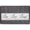 Kate Aurora Montauk Accents Anti Fatigue Memory Foam 18" x 30"  Live~Love~Laugh Kitchen Floor Mats With Beveled Edges - 2 of 3