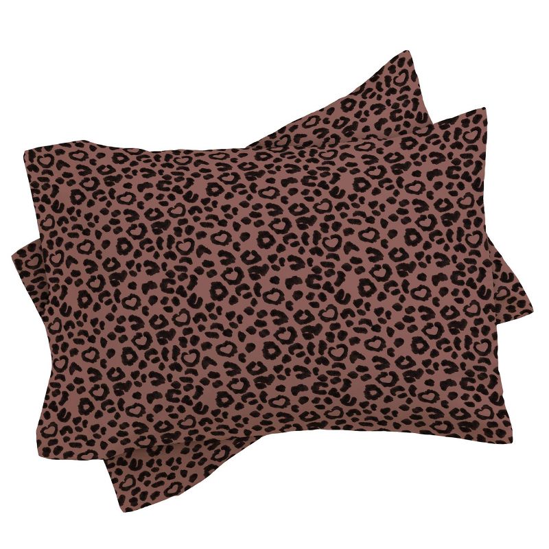 Full/Queen Dash and Ash Leopard Print Comforter Set Black - Deny Designs, 4 of 8