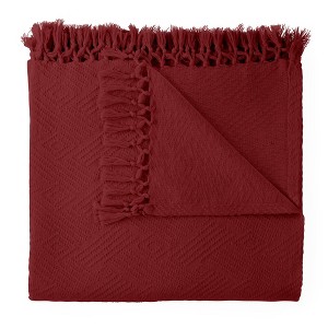 Whisper Organics Diamond Jacquard Weave Throw Blanket - GOTS Certified Organic - 60"x80" - 1 of 4