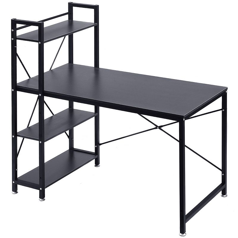 Tangkula Computer Desk Home Office Desk PC Laptop Study Workstation Table With 4 Shelves, 1 of 12
