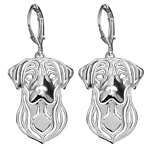 Labrador Retriever Lab Dog Earrings Sterling Silver Womens Ginger Lyne Collection - 1 of 4