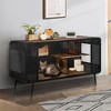 JUJABU 55.12 "Spacious Cat House with Tempered Glass, for Living Room, Hallway, Study and Other Spaces - 3 of 4