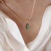 Gold Teardrop Acrylic Necklace – Bohemian Snake Chain Jewelry for Women - 4 of 4