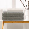 Unique Bargains Embroidery Decorative Cotton Highly Absorbent Oversized Bath Towel 2 Packs - 3 of 4