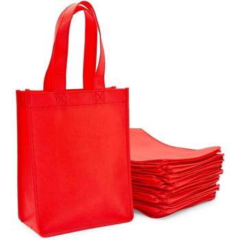 Canvas Reusable Shopping Bag Totes, Small 6.5x3.5x8 inch, 10 Pack