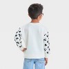 Toddler Boys' Disney Mickey Mouse Valentine's Fleece Pullover - Ivory - image 3 of 4