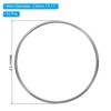 Unique Bargains Metal Macrame Wreath Floral Dream Catcher Round Rings 10 Pcs - 2 of 4