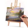 HANSILK 6 Pack Canvas Panels 8 x 10 Stretched Canvas Boards for Painting Craft Drawing Acrylics Canvas Art Board Acrylic Oil Paint - 3 of 4