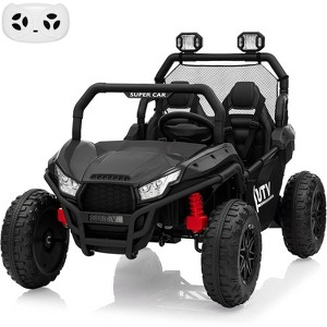 24V 2 Seater Ride on UTV Kids Car with Remote Control, Ride on Truck Toys with LED Lights, Bluetooth, Treaded Tires, for Boys Girls - 1 of 4