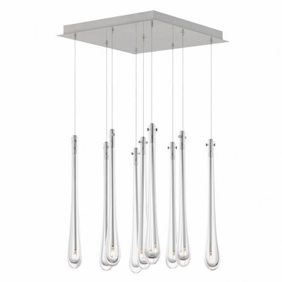 ET2 Lighting Stillo 9 - Light Pendant in  Satin Nickel