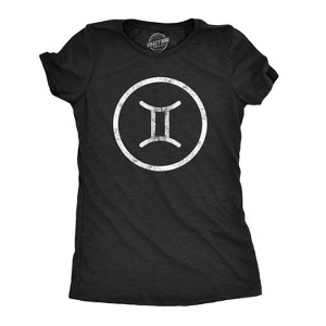 Womens Zodiac Symbol T Shirts Cool Astrology Gift Horoscope Birthday All Star Signs - Crazy Dog Women's T Shirt - 1 of 4