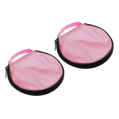 Unique Bargains Waterproof Portable Dvd Storage Cases 2 Pcs Pink : Target