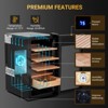 TROPOW Humidor, Large Electric Humidor Humidifier for Counts, Box Humidor Cabinet with Heating and Cooling Function, Glass Door,Black,50L - 4 of 4