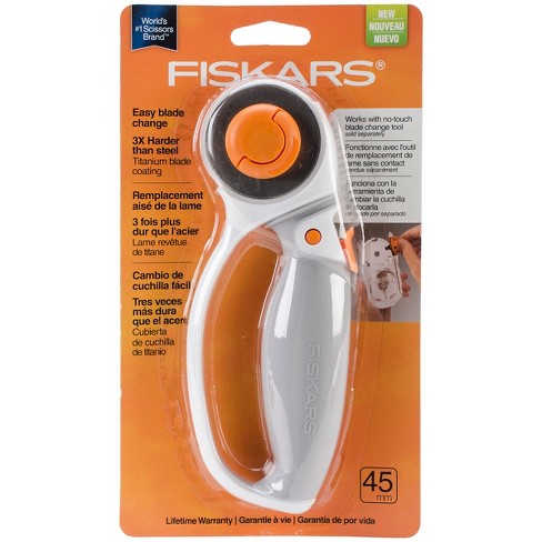 Fiskars Titanium Softgrip Comfort Loop Rotary Cutter 45mm-w/easy