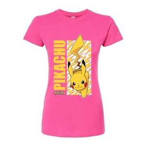 Women's - Pokémon - Pikachu Lightning Bolt Fitted Graphic T-Shirt - 1 of 3